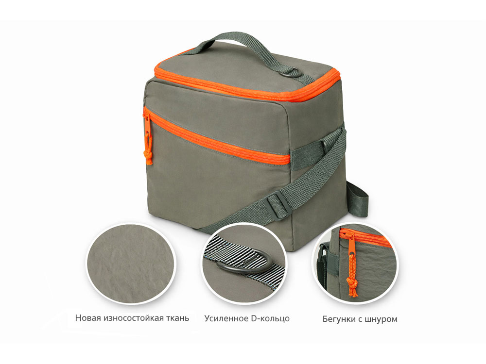 Изотермическая сумка-холодильник Neo Classic c контрастной молнией