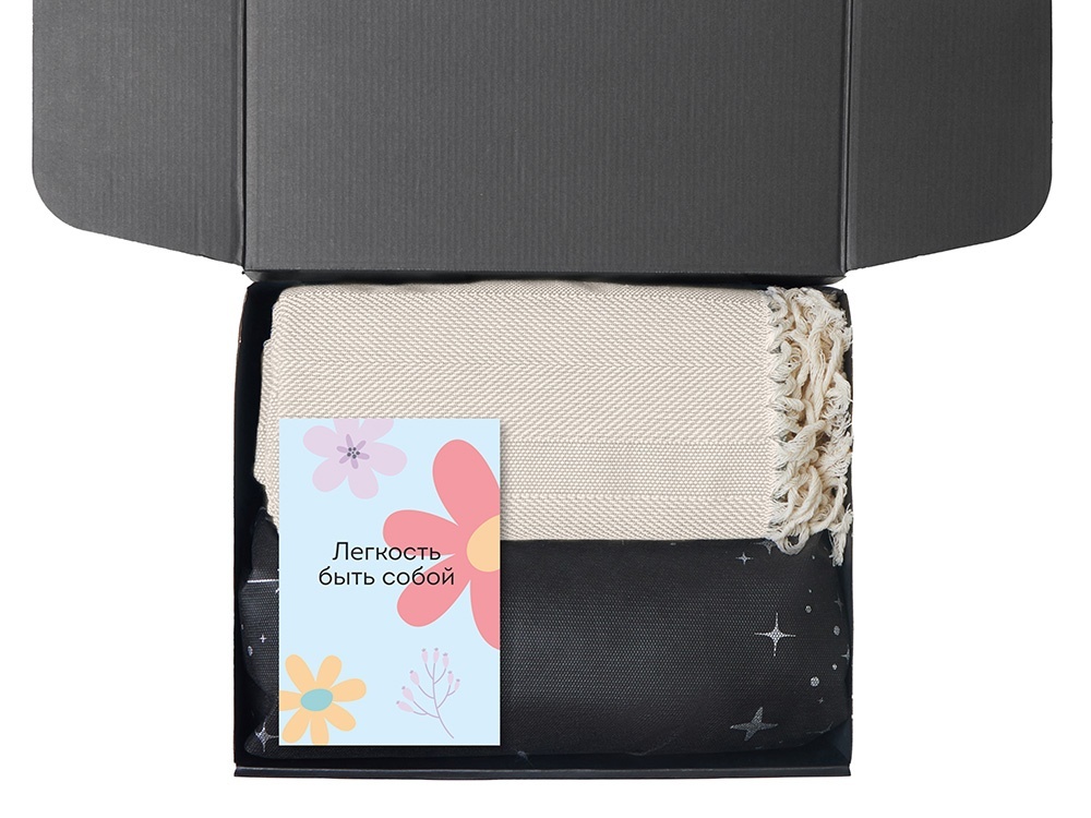 Подарочный набор Re:f. Shelter  с пледом, зеркалом, свечой и диффузором