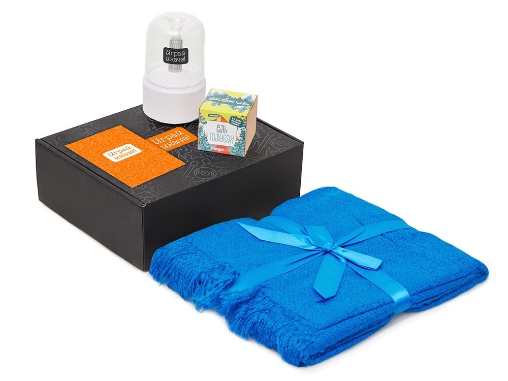 Подарочный набор Re:y. Grow с пледом, увлажнителем и набором для выращивания