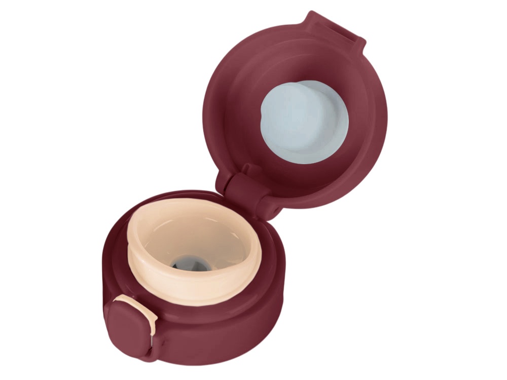 Вакуумная термокружка c кнопкой Guard, soft-touch, 400 мл, тубус