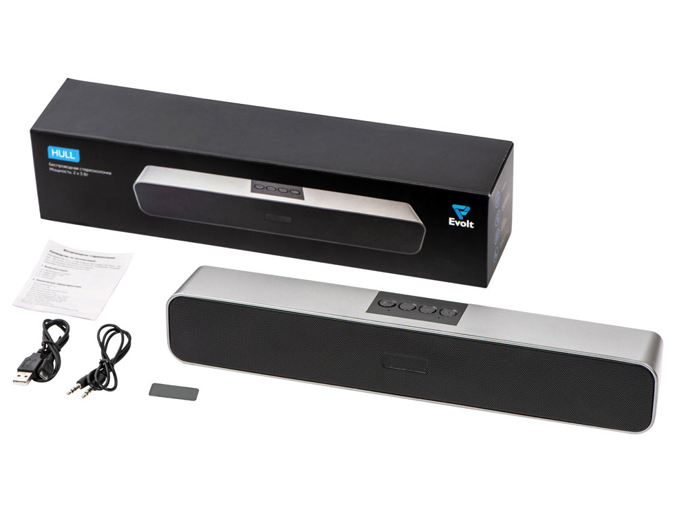 Портативная стереоколонка Hull, 2*3 Вт