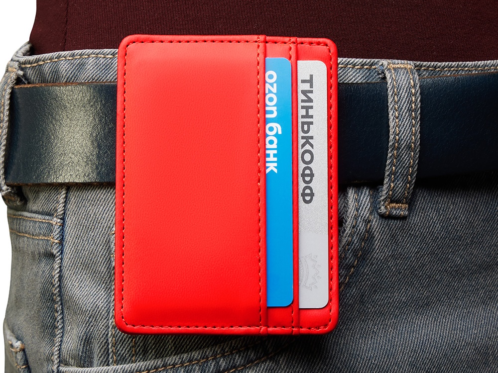 Картхолдер для двух карт и наличных денег с зажимом Crave