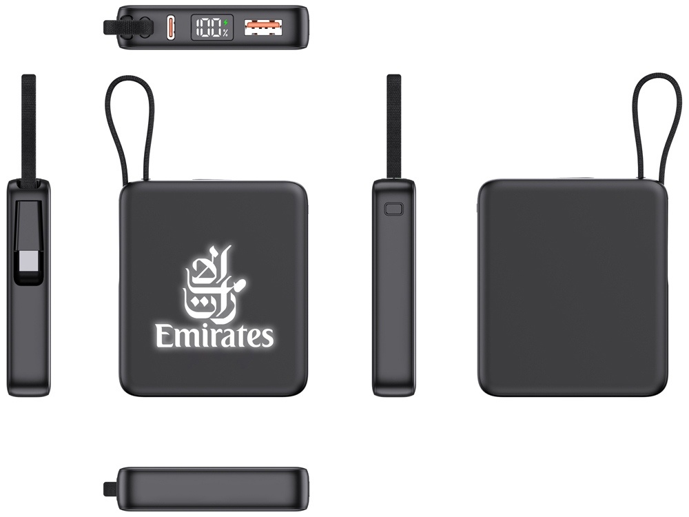 Внешний аккумулятор с подсветкой лого Nex, 5000 мАч