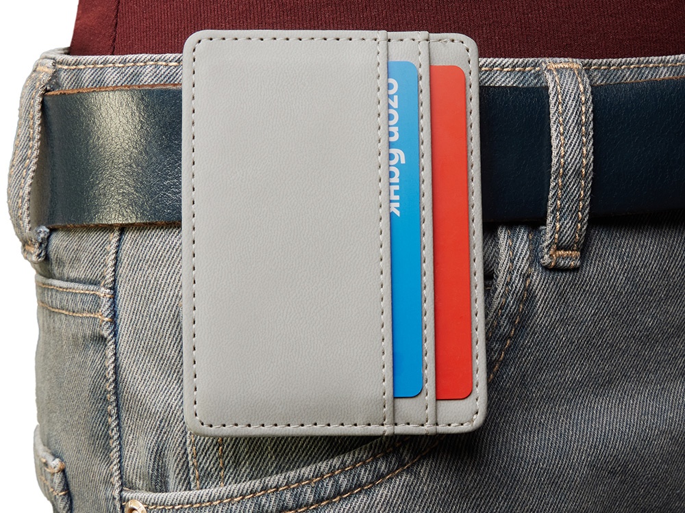 Картхолдер для двух карт и наличных денег с зажимом Crave