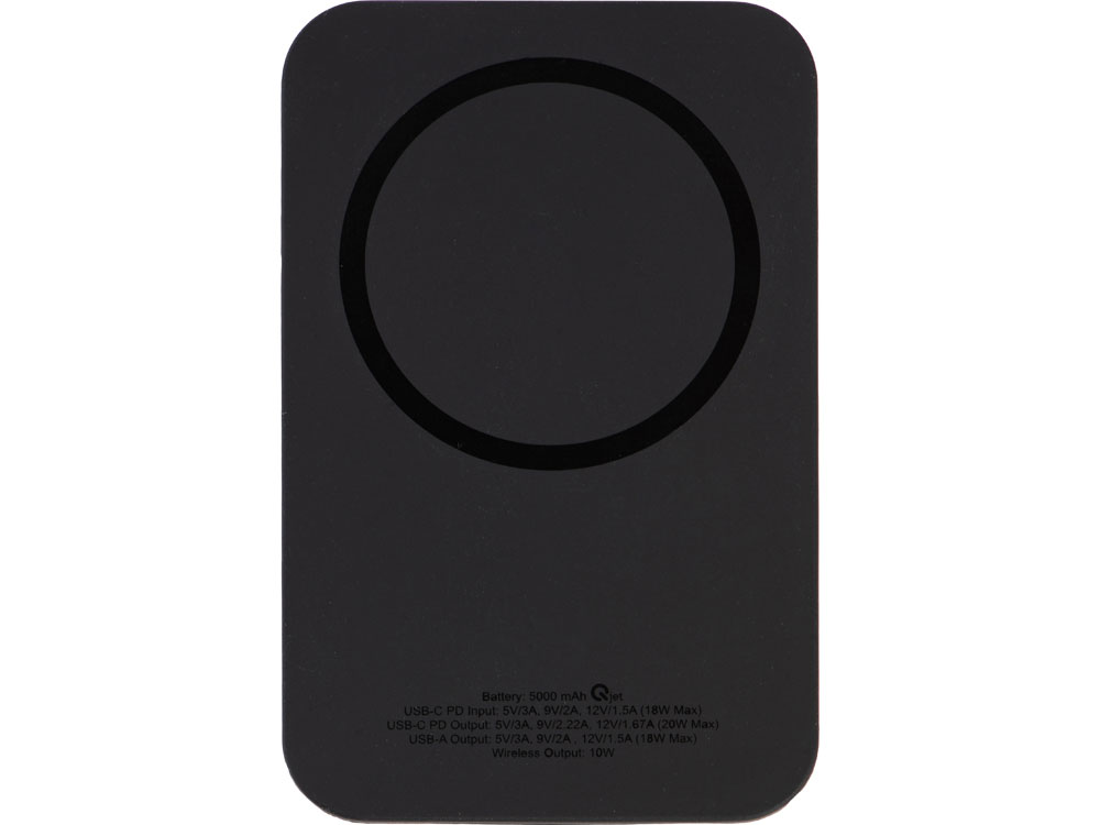 Магнитный беспроводной внешний аккумулятор с быстрой зарядкой QC/PD 20 Вт MagnetIQ, 5000 mAh