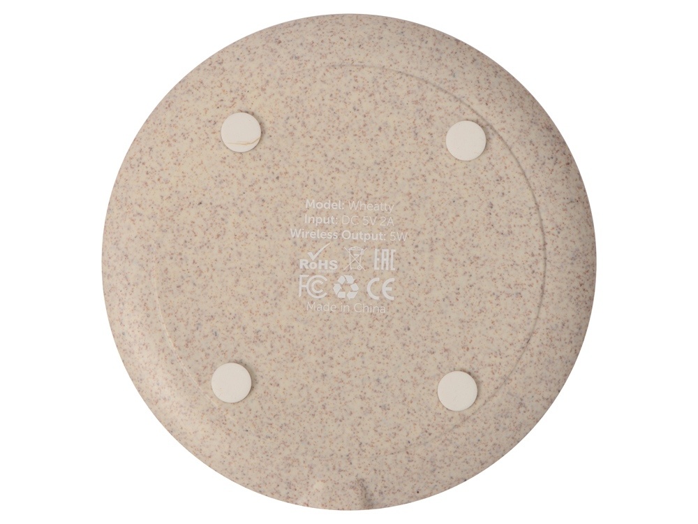 Беспроводное зарядное устройство Wheatty из пшеничной соломы, 5W