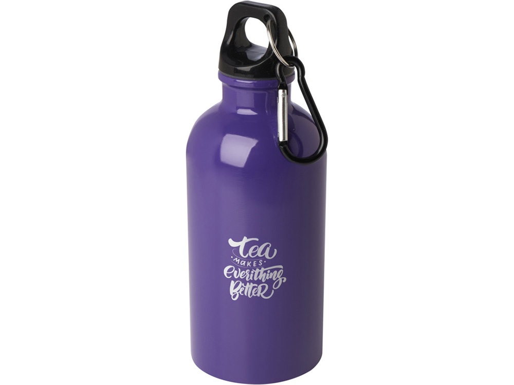 Одностенная бутылка для воды с карабином Oregon, 400 мл