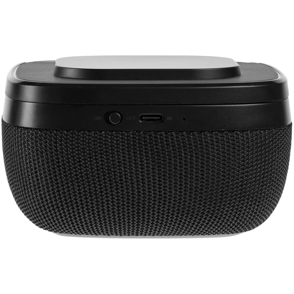 Колонка с беспроводной зарядкой Esca и подсветкой логотипа