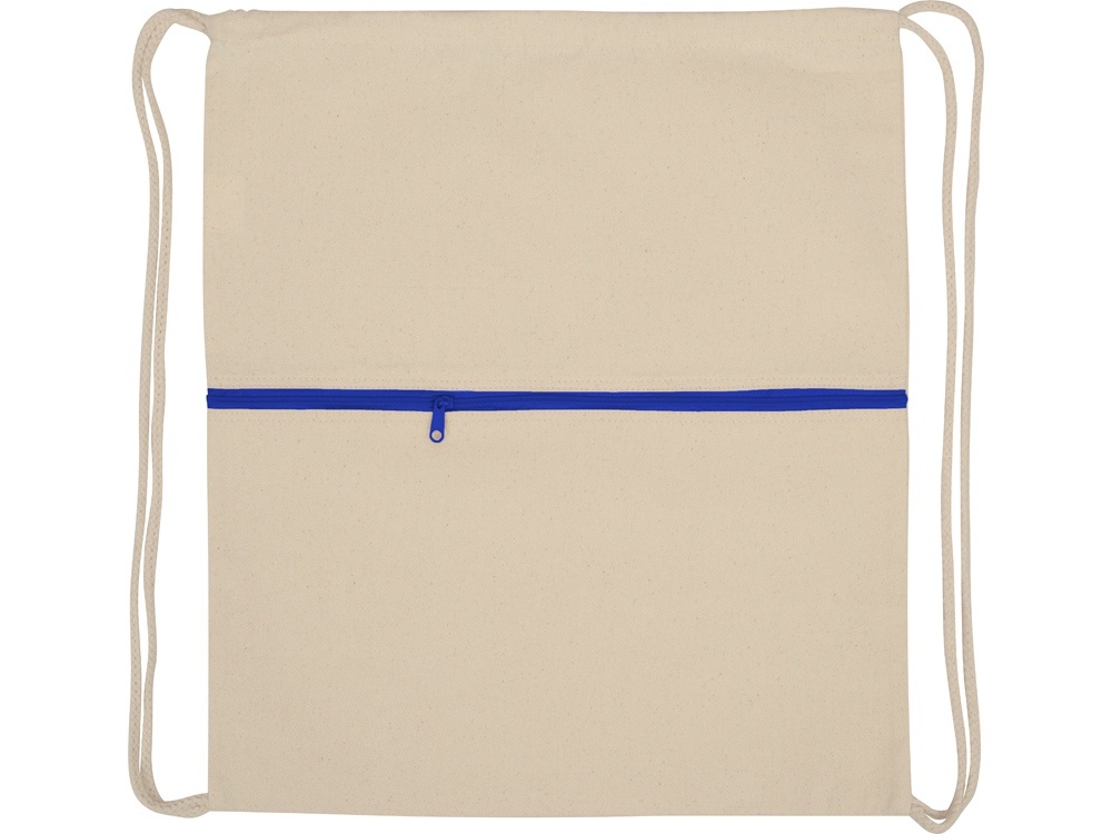 Рюкзак-мешок Lark из хлопка 180 г/м2 с цветной молнией