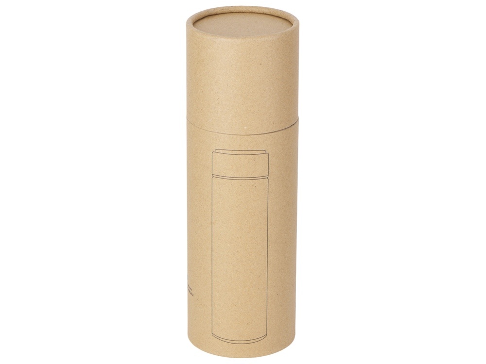 Вакуумный термос Module X с индикатором температуры и медной изоляцией, 500 мл, крафтовый тубус