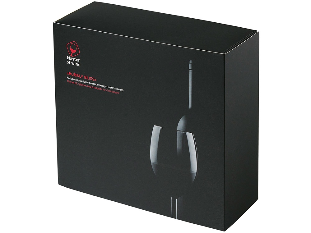Набор из двух бокалов и пробки для шампанского Bubbly Bliss