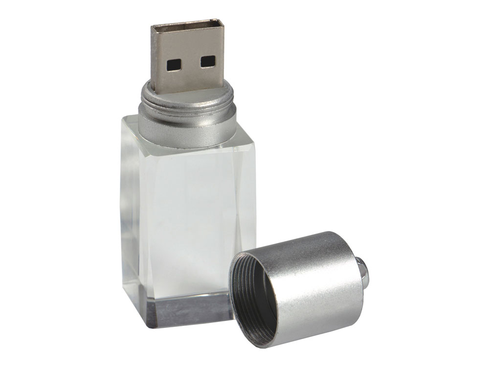 Флеш-накопитель USB 2.0 на 32 Гб с дизайном в виде крупного кристалла