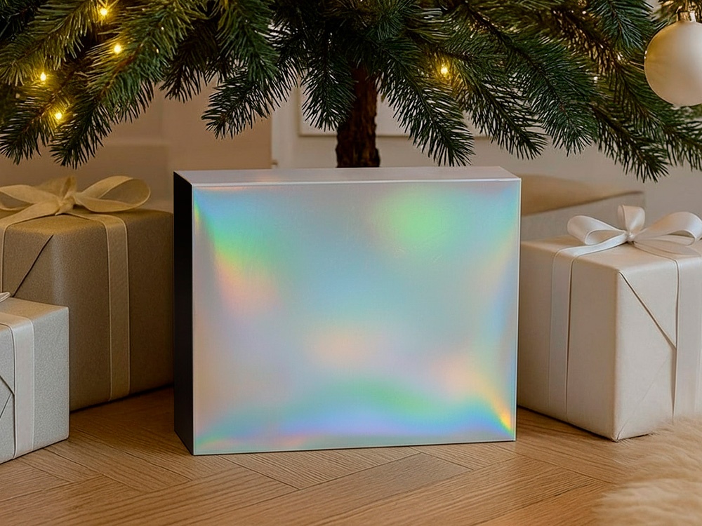 Подарочная коробка с голографическим шубером Aurora, L