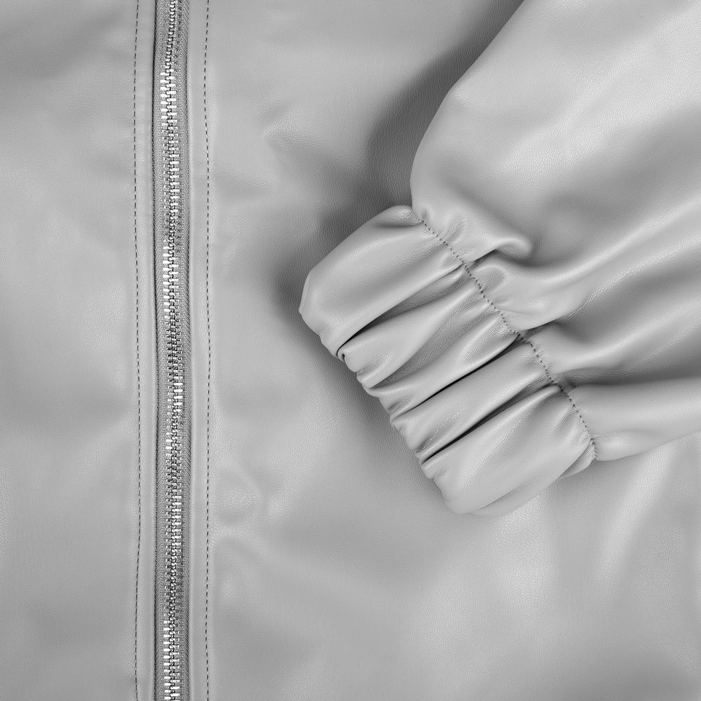 Бомбер из искусственной кожи Univer