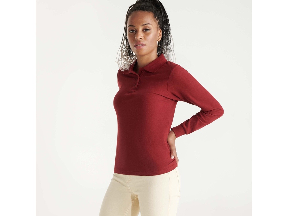 Рубашка поло Estrella женская с длинным рукавом