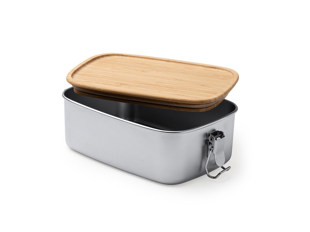 Ланч-бокс DAIKON из нержавеющей стали с бамбуковой крышкой