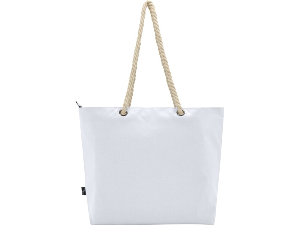 Пляжная сумка-холодильник Panama GRS из переработанных материалов с ручками-шнурками